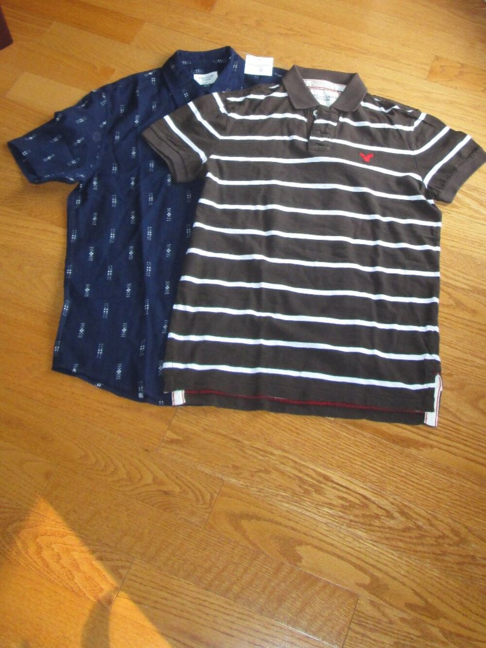 New Men's American Eagle Polo Shirt Size XS & Short Sleeve Shirt Size Small